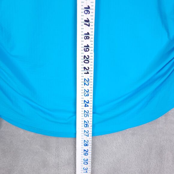 IBKUL Golf Tennis Top Shirt Womens Sz  XL Blue Long Sleeve 1/4 Zip UPF 50 Rushed - Picture 6 of 10